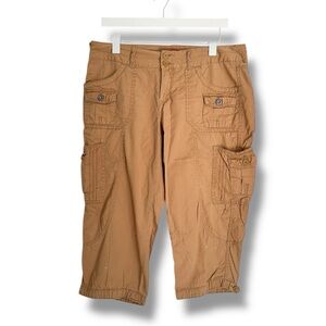 Vintage Y2K UNIONBAY Cotton Cargo Utility Capri Pants 11 Baggy Cropped Ankle